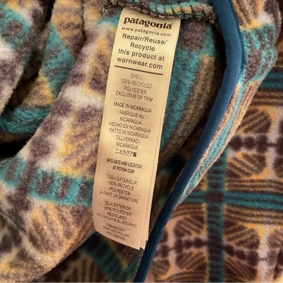Patagonia Lightweight Synchilla Snap T Fleece Pullover Snow Beam - NWT - XXS
